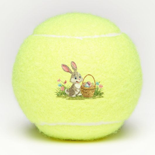 Osterhase Tennisbälle (Vorderseite)