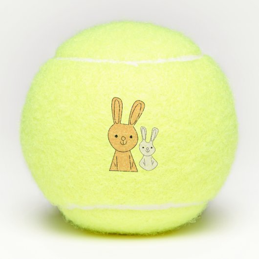 Osterhase Tennisbälle (Vorderseite)