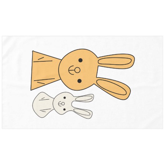 Osterhase Tischdecke (Vorderseite (Horizontal))