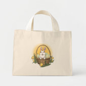 Osterhase Totgebäck Osterfeier Bunny Shopping Bag Mini Stoffbeutel (Vorne)