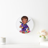 Osterhase Trump Runde Wanduhr (Zuhause)