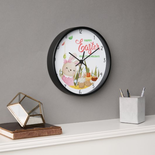 Osterhase Uhr (Büro)