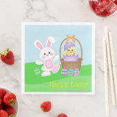 Osterhase und Baby Serviette (Beispiel)