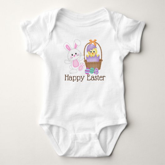 Osterhase und Baby Strampler (Vorderseite)