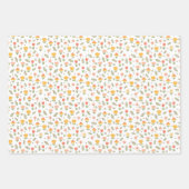 Osterhase und Blumen Frühjahr Geschenkpapier Set (Vorderseite 3)