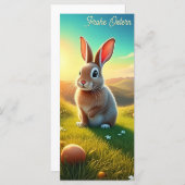 Osterhase und bunte Eier im Frühlingszauber (Vorne/Hinten)