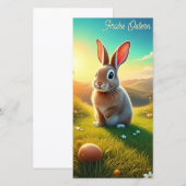 Osterhase und bunte Eier im Frühlingszauber (Vorne/Hinten)