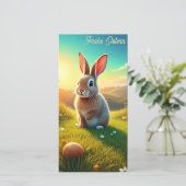 Osterhase und bunte Eier im Frühlingszauber (Stehend Vorderseite)