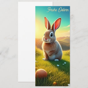 Osterhase und bunte Eier im Frühlingszauber
