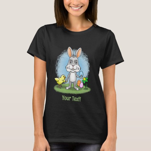 Osterhase und das Huhn T-Shirt (Vorderseite)