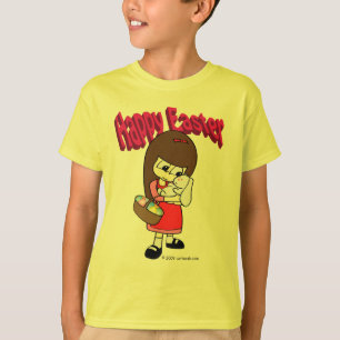 Osterhase und das Mädchen T-Shirt