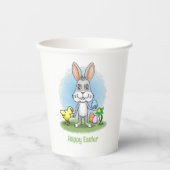 Osterhase und das süße Küken Pappbecher (Vorderseite)