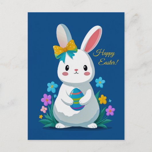 Osterhase und Ei Postkarte (Vorderseite)