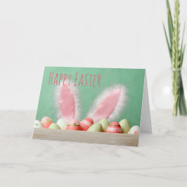 Osterhase und Eier Feiertagskarte