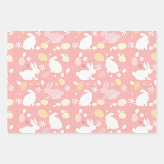 Osterhase und Eier Geschenkpapier Set (Vorderseite 2)