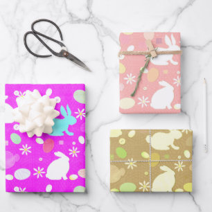 Osterhase und Eier Geschenkpapier Set