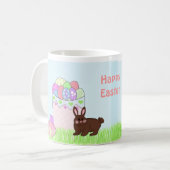 Osterhase und Eier Kaffeetasse (Vorderseite Links)