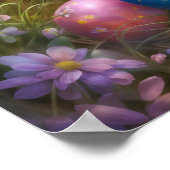 Osterhase und Eier Poster (Ecke)