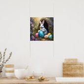 Osterhase und Eier Poster (Küche)