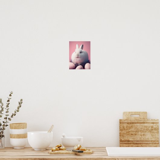 Osterhase und Eier Poster (Küche)