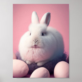 Osterhase und Eier Poster