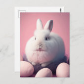 Osterhase und Eier Postkarte (Vorne/Hinten)