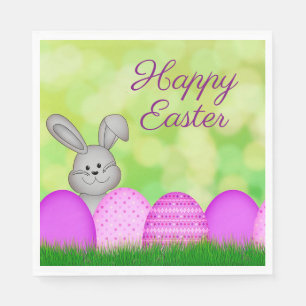 Osterhase und Eier Serviette