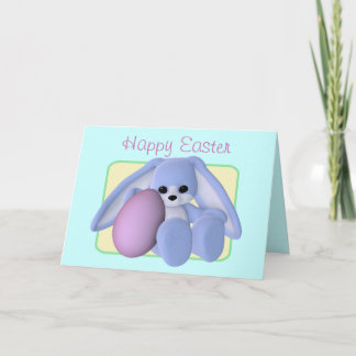 Osterhase und Eierkarte Feiertagskarte