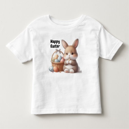 Osterhase und Eierkörbe Kleinkind T-shirt (Vorderseite)