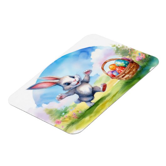 Osterhase und Eierkörbe Magnet (Linke Seite)