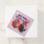 Osterhase und gestrichenes Ei Geschenkanhänger (Beispiel)