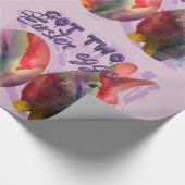 Osterhase und gestrichenes Ei Geschenkpapier (Ecke)