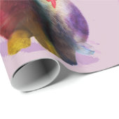 Osterhase und gestrichenes Ei Geschenkpapier (Rolleneckpunkt)