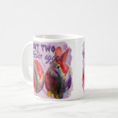 Osterhase und gestrichenes Ei Kaffeetasse (Vorderseite Links)
