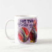 Osterhase und gestrichenes Ei Kaffeetasse (Links)