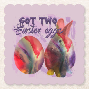 Osterhase und gestrichenes Ei Untersetzer