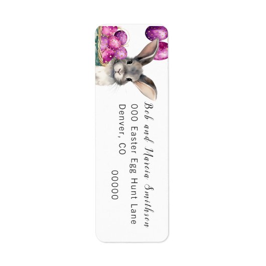 Osterhase und Getreideeier im Korb (Vorne)