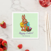 Osterhase und Kick Papier Napkins Serviette (Beispiel)