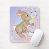 Osterhase und Korb Mousepad (Mit Mouse)