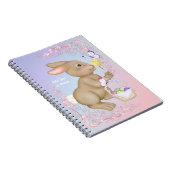 Osterhase und Korb Notizblock (Rechte Seite)