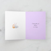 Osterhase und Körbe von Eiern Grußkarte Karte (Innenseite)