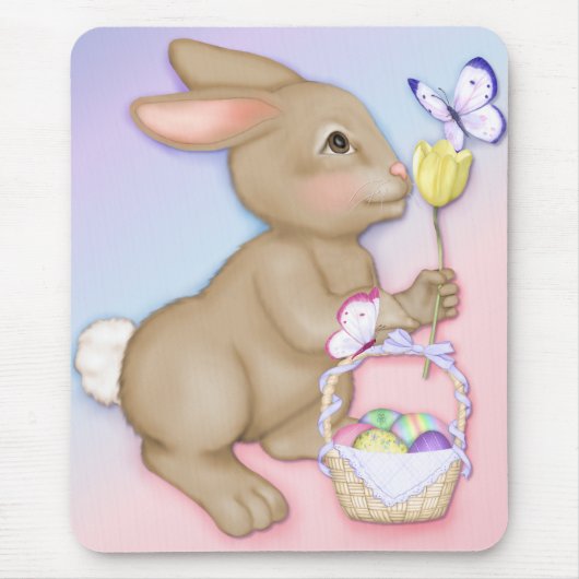 Osterhase und Korbmousepad Mousepad (Vorne)