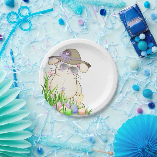 Osterhase und Küken Pappteller (Party)