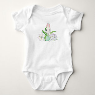 Osterhase und Lilien Baby Strampler