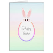 Osterhase und Ostereier auf Pastellfarben (Vorne)