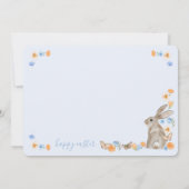 Osterhase und Schmetterling Sweet Floral Brunch Einladung (Rückseite)