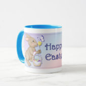 Osterhase und Schmetterling Tasse (Vorderseite Links)