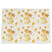 Osterhase und Schmetterlinge Große Geschenktüte (Vorderseite)