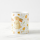 Osterhase und Schmetterlinge Kaffeetasse (Mittel)