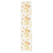 Osterhase und Schmetterlinge Kurzer Tischläufer (Vorderseite)